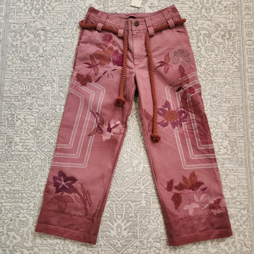 We the Free Embroidered Pants - Size 4 - NWT